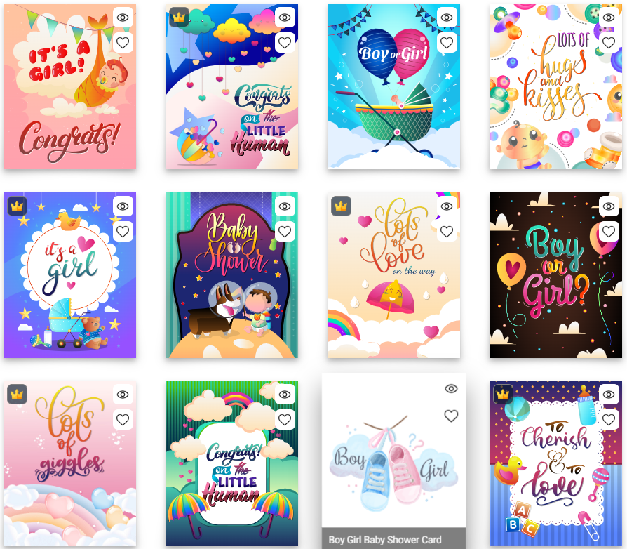 Baby Shower Cards Collection ScreenShot