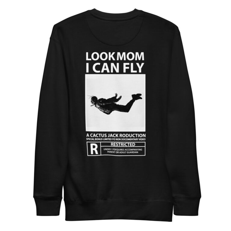 Look-Mom-I-can-Fly-Unisex-Fleece-Sweatshirt