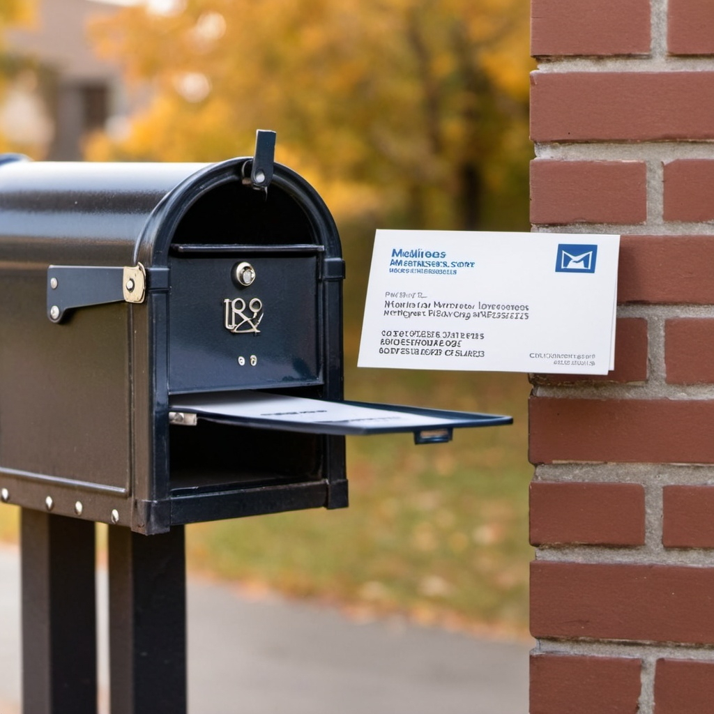 Imagine you have these shabby business cards for "Sweet Treats," your new cupcake bakery. "Why not put them in mailboxes around town?