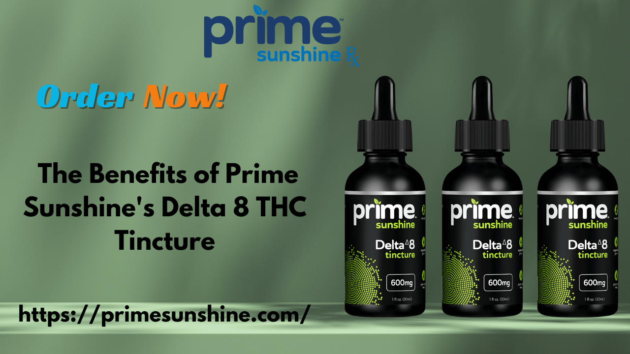 Prime Sunshine Delta 8 THC Tincture | Calm & Relaxation