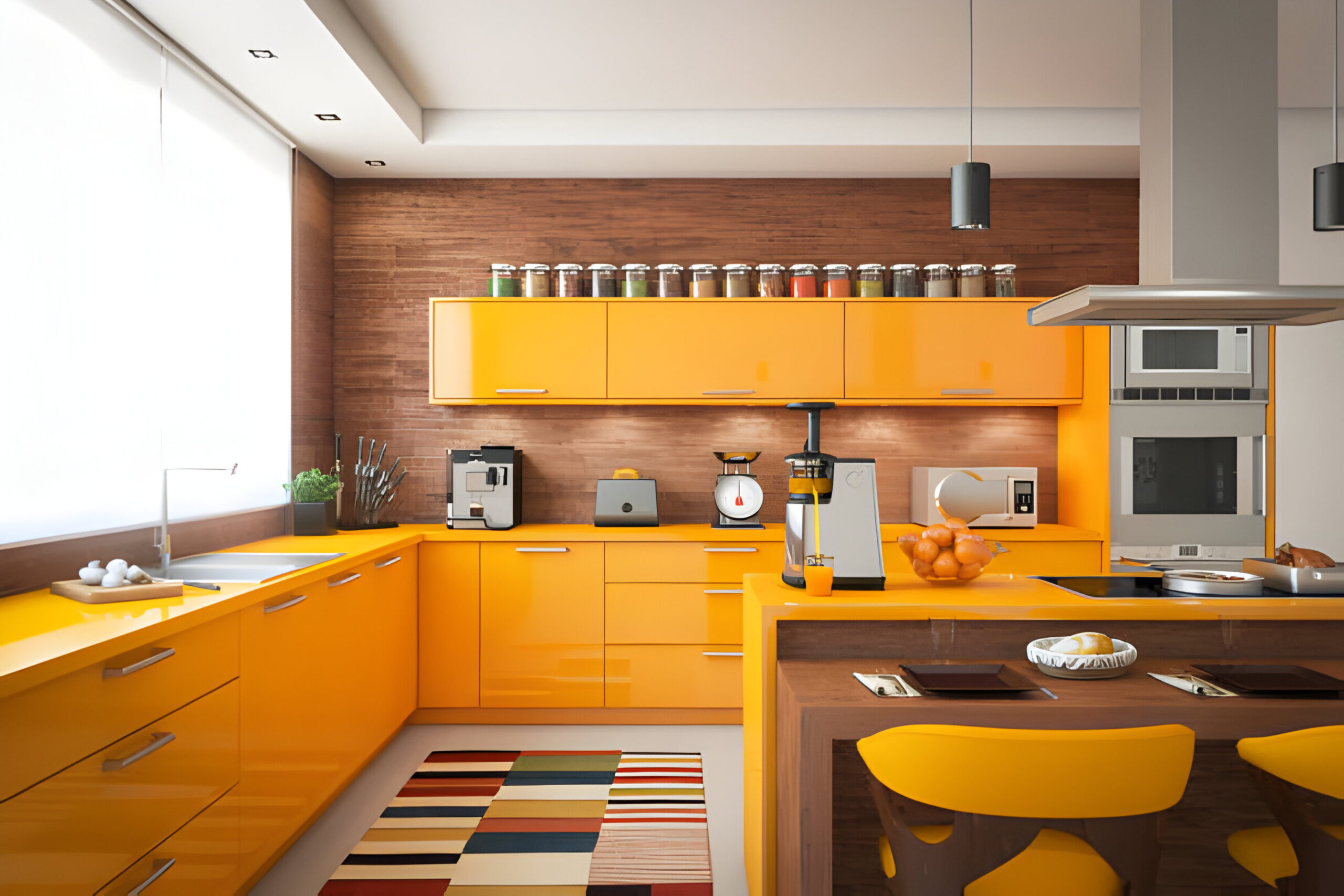 colorful kitchens