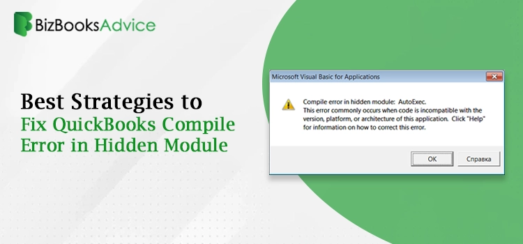 QuickBooks Compile Error in Hidden Module