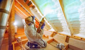 spray foam insulation installation