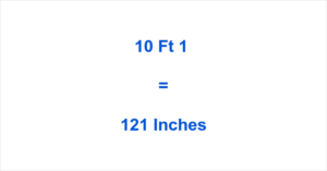 How Many Inches Is 10 Feet